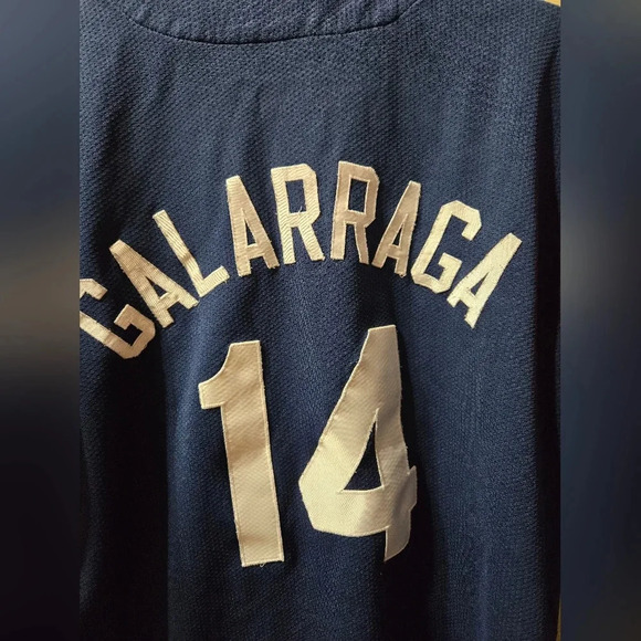 Starter MLB Vintage 90s Atlanta Braves Andres Galarraga Short Sleeve Jersey - Picture 7 of 7